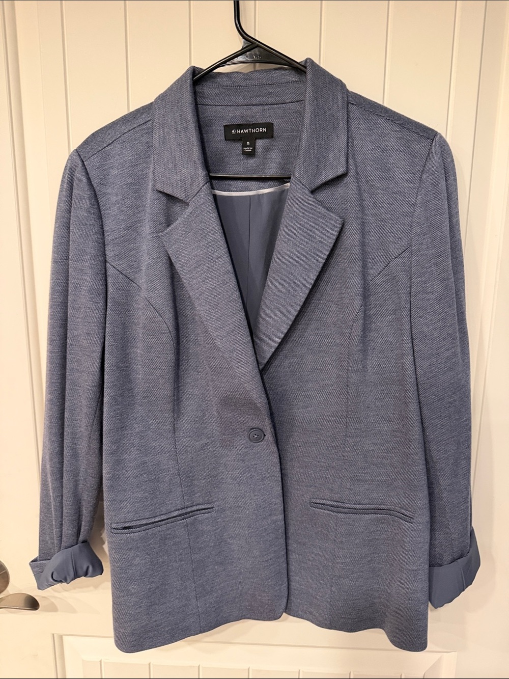 41 Hawthorn Heathered Blue Lightweight Blazer